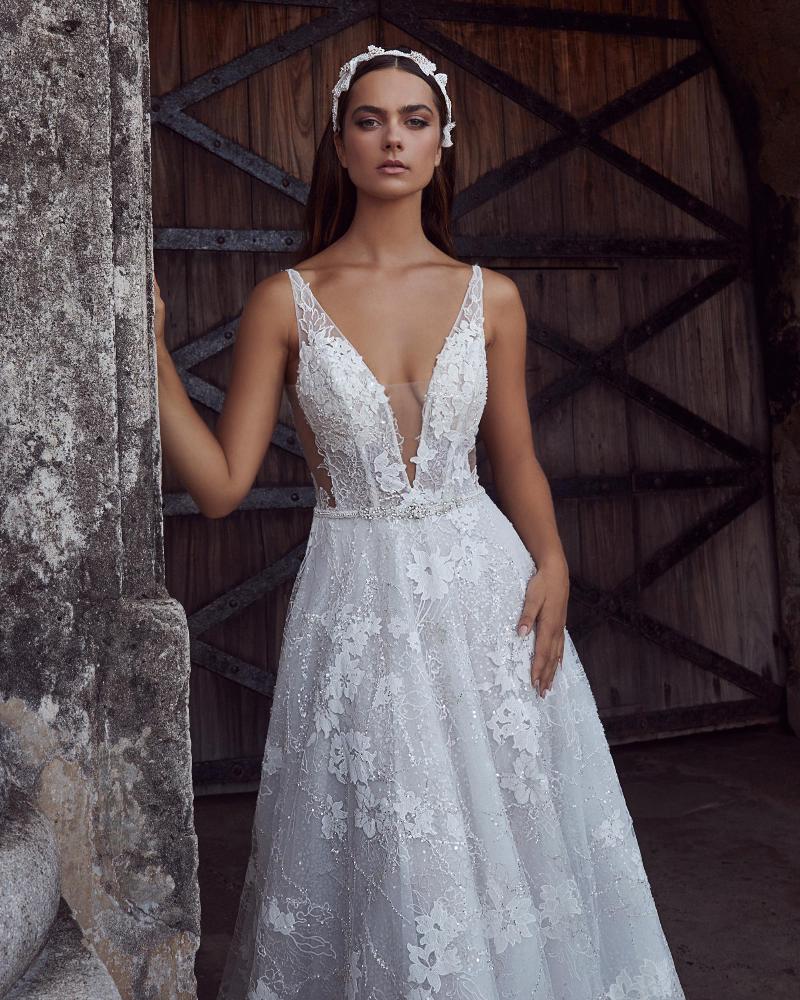 123101 sexy backless wedding dress with lace and v neckline3